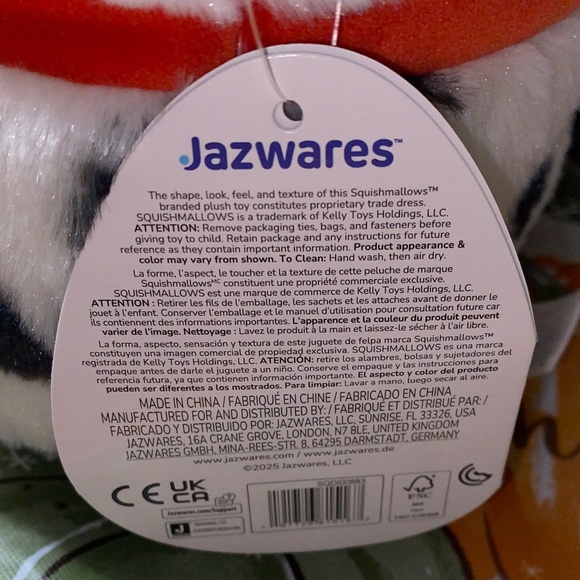 Squishmallows Disney patch Dalmatian fuzzy Plush - Picture 4 of 4